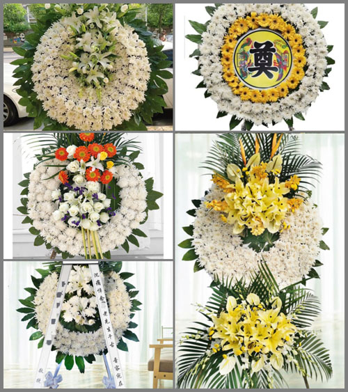 河北张家口康保县屯垦镇大二棚村花圈速递